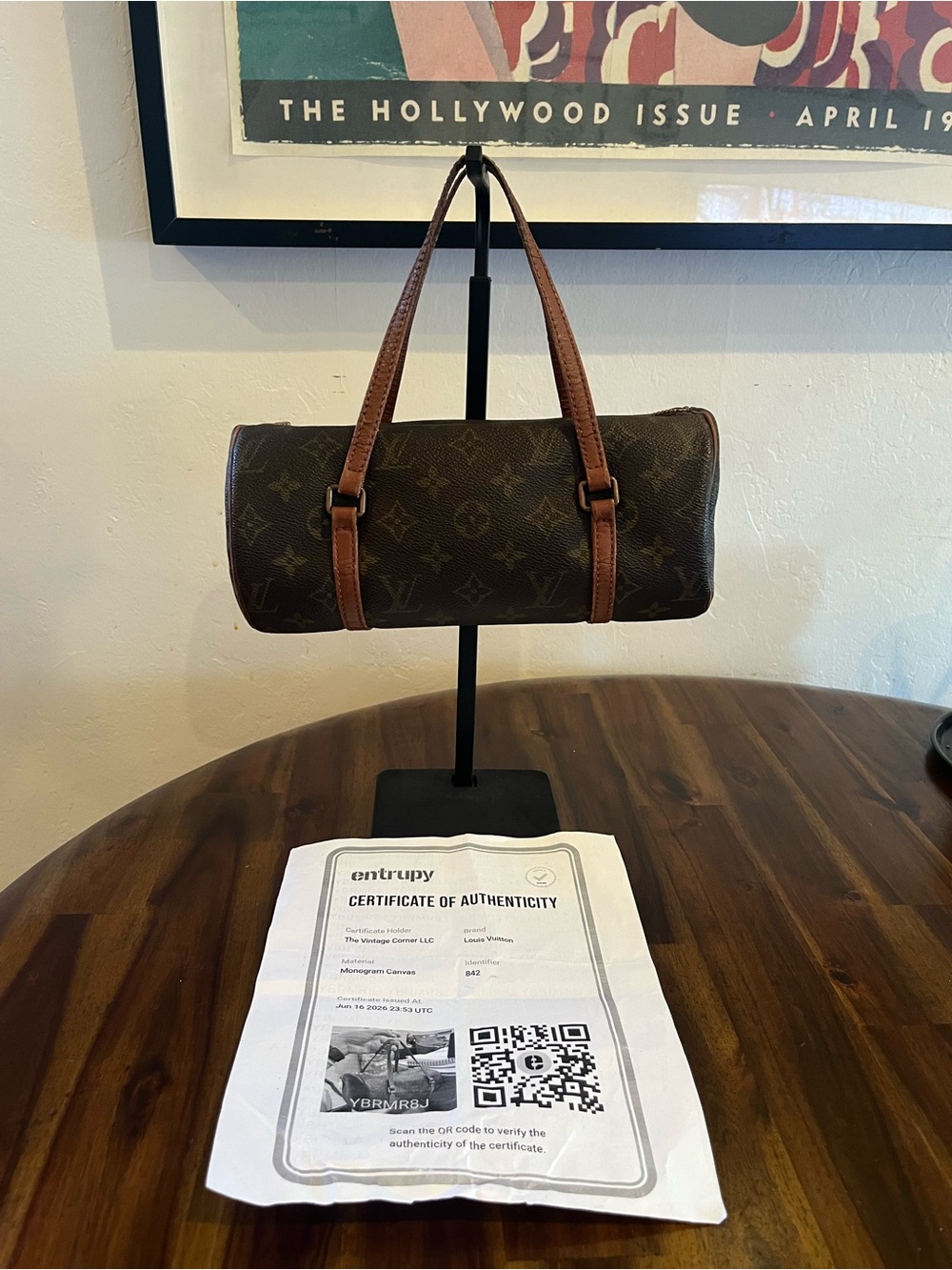 Authenticated Louis Vuitton Papillon 26 - Picture 3 of 8
